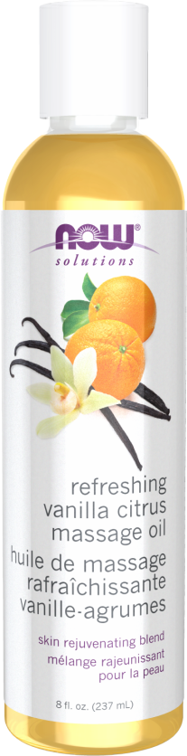 Refreshing Vanilla Citrus Massage Oil | Paraben Free - BadiZdrav.BG