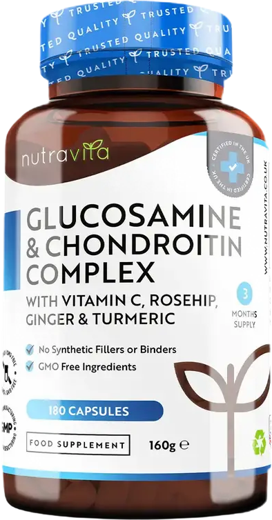 Glucosamine Chondroitin | with Turmeric, Ginger &amp; Vitamin C - BadiZdrav.BG