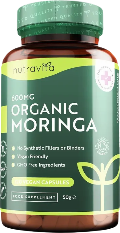 Organic Moringa 600 mg - BadiZdrav.BG