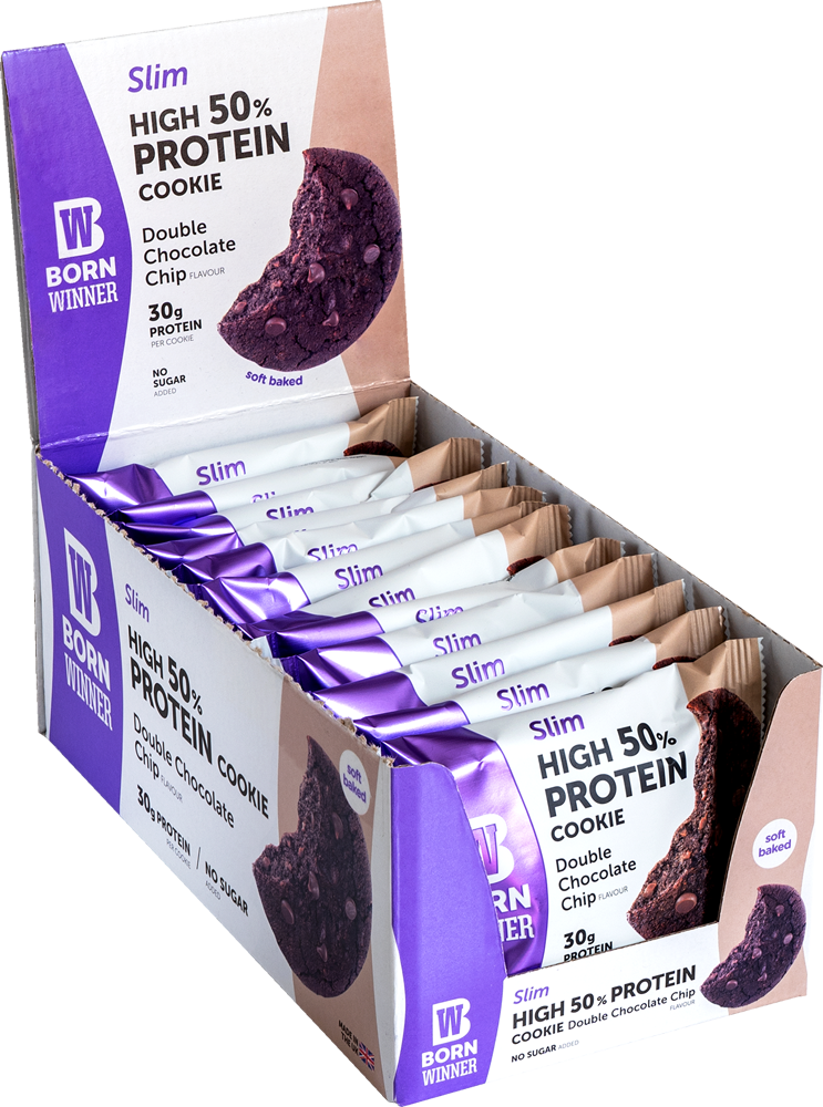 Slim 50% High Protein Cookie - Двоен шоколад с парченца