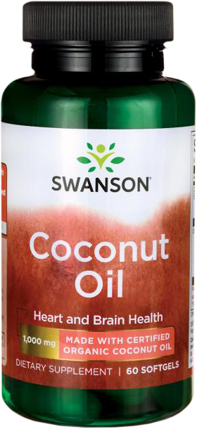 Certified Organic Coconut Oil 1000 mg - BadiZdrav.BG