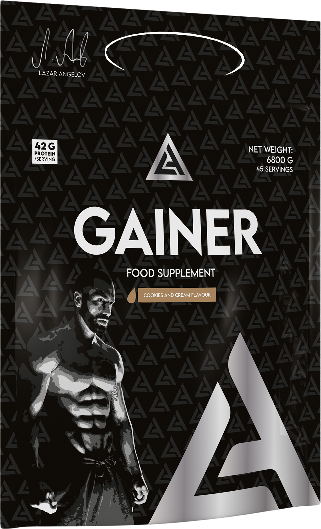 LA Gainer | High-Protein Mass Gainer with Creatine &amp; Men&#39;s Herbal Complex - Бисквити с крем
