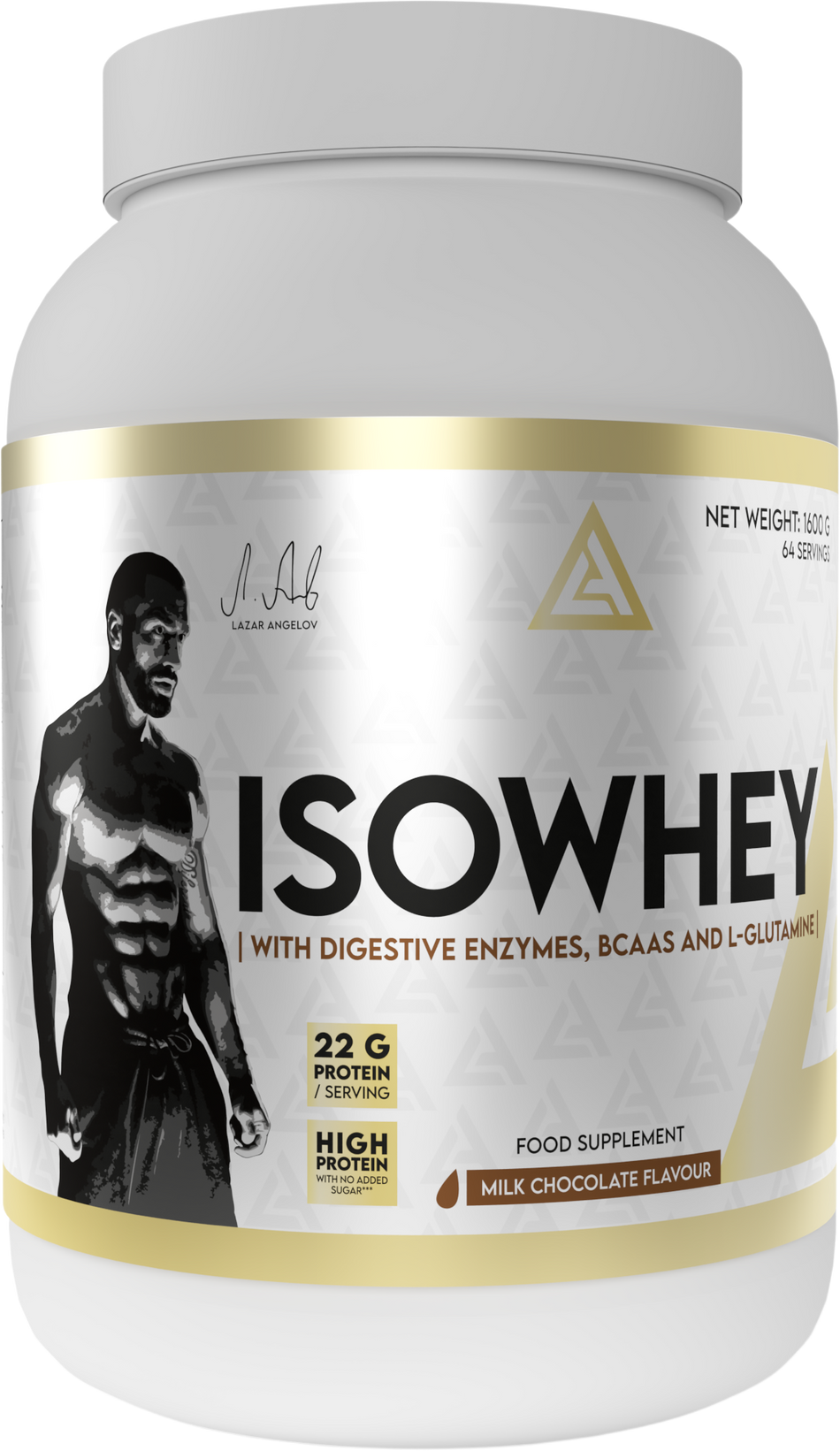 IsoWhey | Whey Protein Isolate with Digestive Enzymes, BCAA &amp; Glutamine - Млечен шоколад