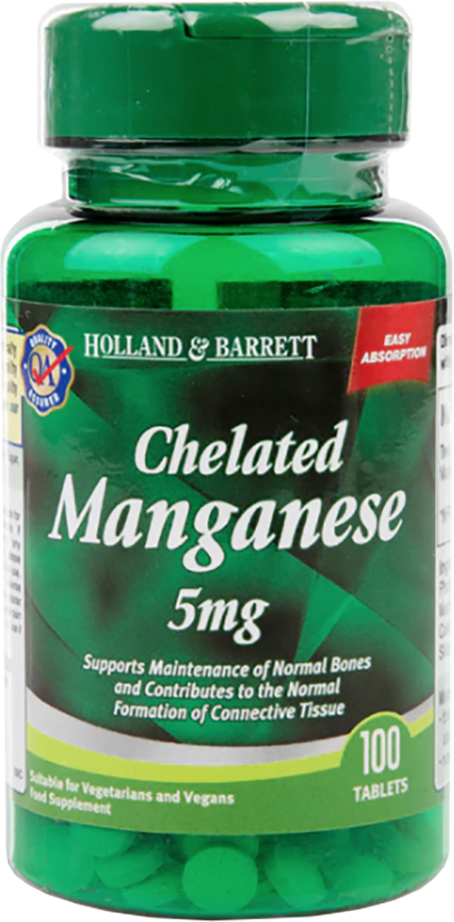 Chelated Manganese 5 mg - BadiZdrav.BG