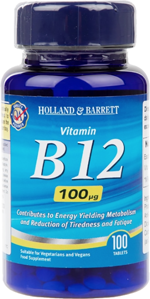 Vitamin B12 Cyanocobalamin 100 mcg - BadiZdrav.BG