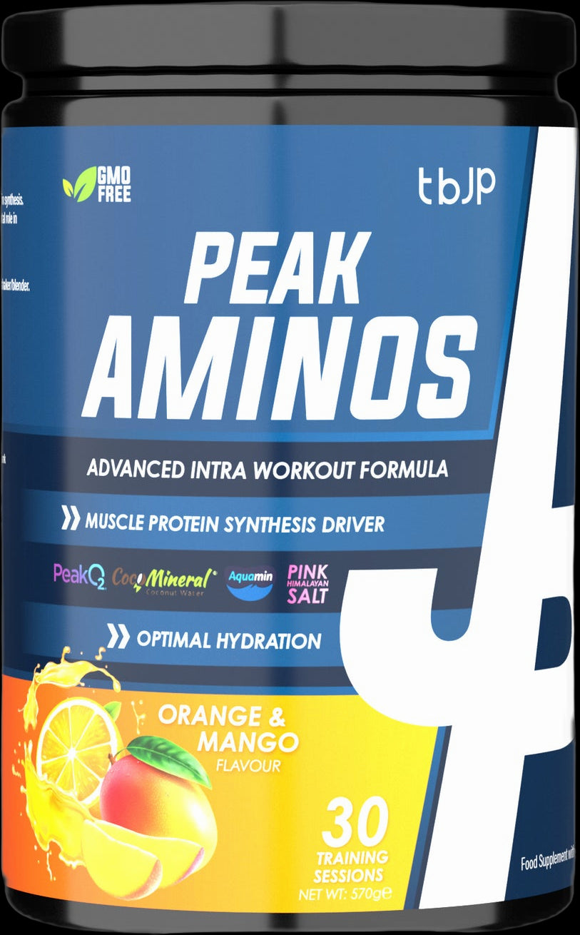 Peak Aminos | with Peak O2 &amp; Aquamin - Портокал и манго