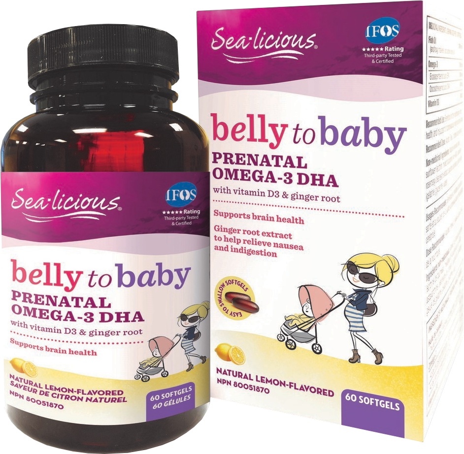 Sea Licious Omega 3 Belly To Baby DHA for Pregnant Women 816 mg - BadiZdrav.BG