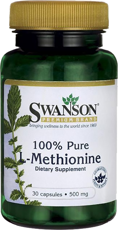 100% Pure L-Methionine 500 mg - BadiZdrav.BG