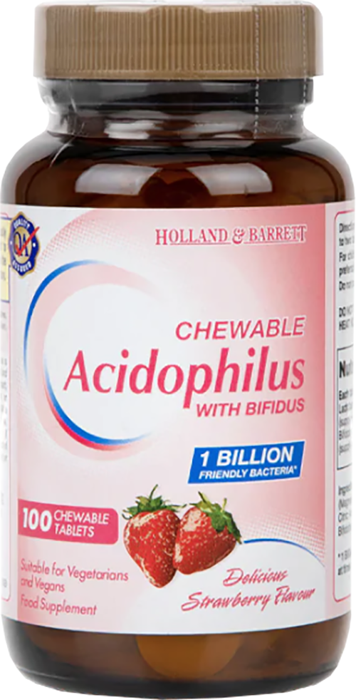 Acidophilus 1 Billion / Chewable - BadiZdrav.BG