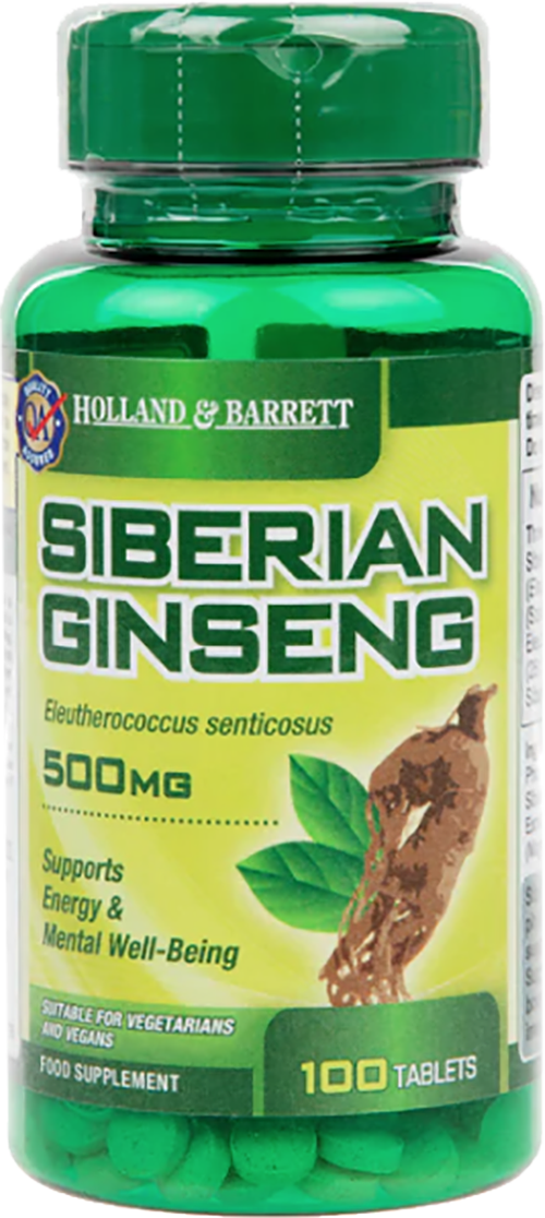 Siberian Ginseng 500 mg - BadiZdrav.BG