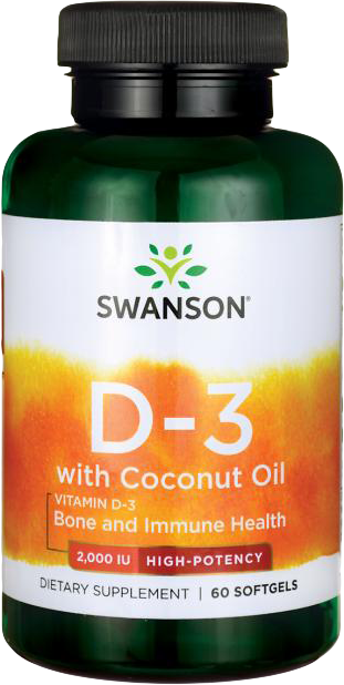 Ultra Vitamin D-3 With Coconut Oil 2000 UI - BadiZdrav.BG