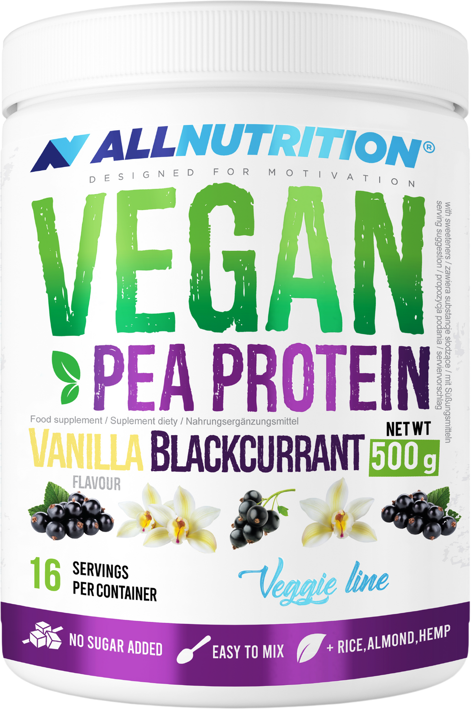 Vegan Pea Protein - Ванилия с касис