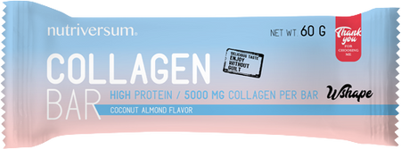 Collagen Bar | High Protein Bar with 5000 mg Hydrolyzed Collagen - Кокос с бадем