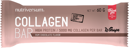 Collagen Bar | High Protein Bar with 5000 mg Hydrolyzed Collagen - Шоколад с ром