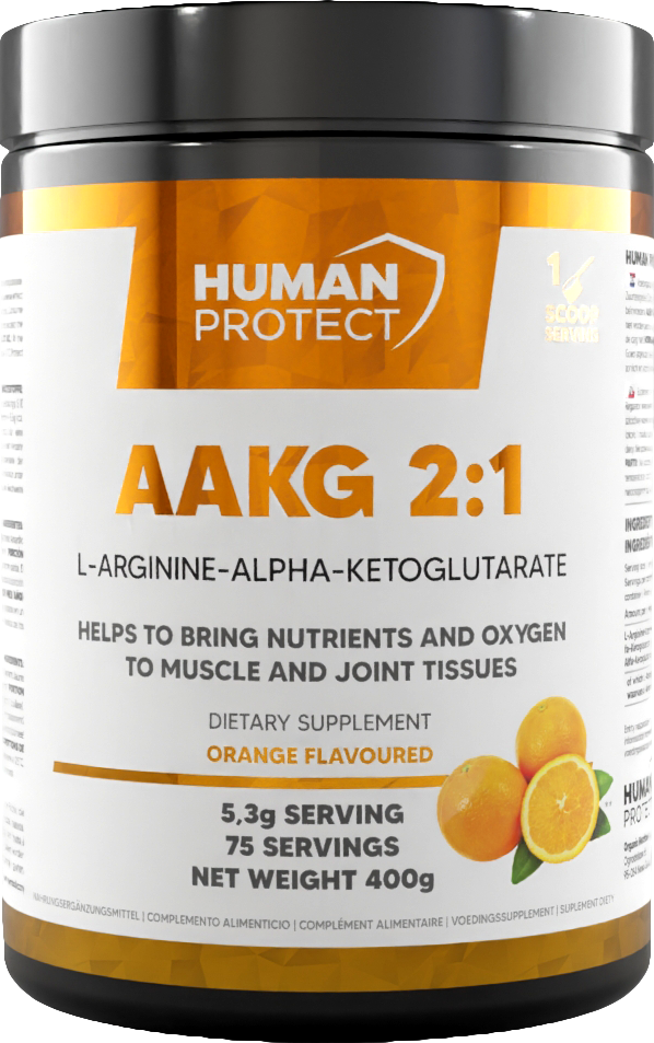 AAKG 2:1 Powder | L-Arginine-Alpha-Ketoglutarate - Портокал