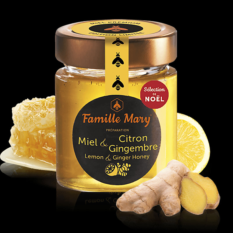 Акациев пчелен мед с лимон и джинджифил, 170 g