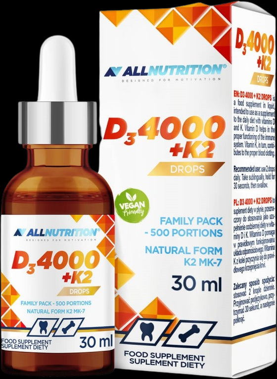 Vitamin D3 4000 + K2 Drops - BadiZdrav.BG