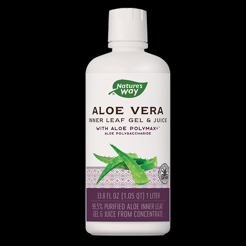 Aloe Vera Inner Leaf Gel & Juice 99.5% / Алое Вера Гел и сок x 1L Nature’s Way - BadiZdrav.BG