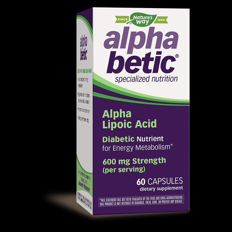 AlphaBetic® Alpha Lipoic Acid/ Алфа Бетик® Алфа Липоева Киселина 200 mg x 60 капсули Nature’s Way - BadiZdrav.BG