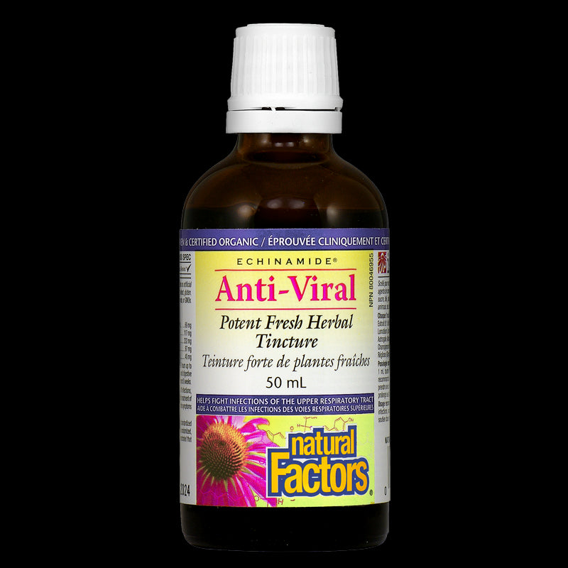 При вирусни инфекции - Анти-вирал - имуноукрепваща билкова тинктура, 50 ml Natural Factors - BadiZdrav.BG