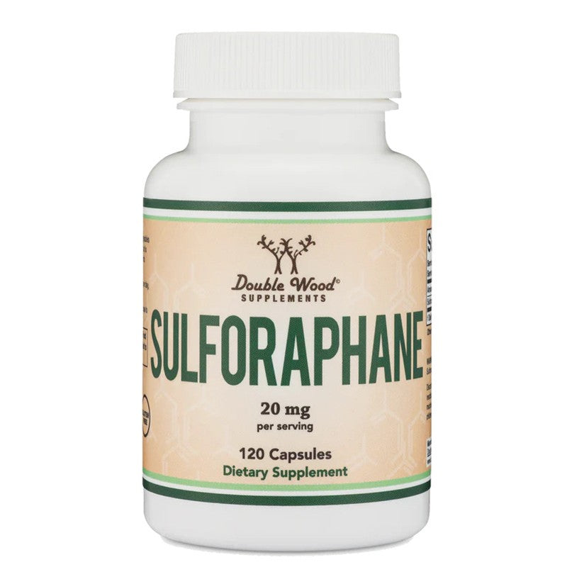 Антиоксидант - Сулфорафан (Sulforaphane), 20 mg х 120 капсули Double Wood - BadiZdrav.BG