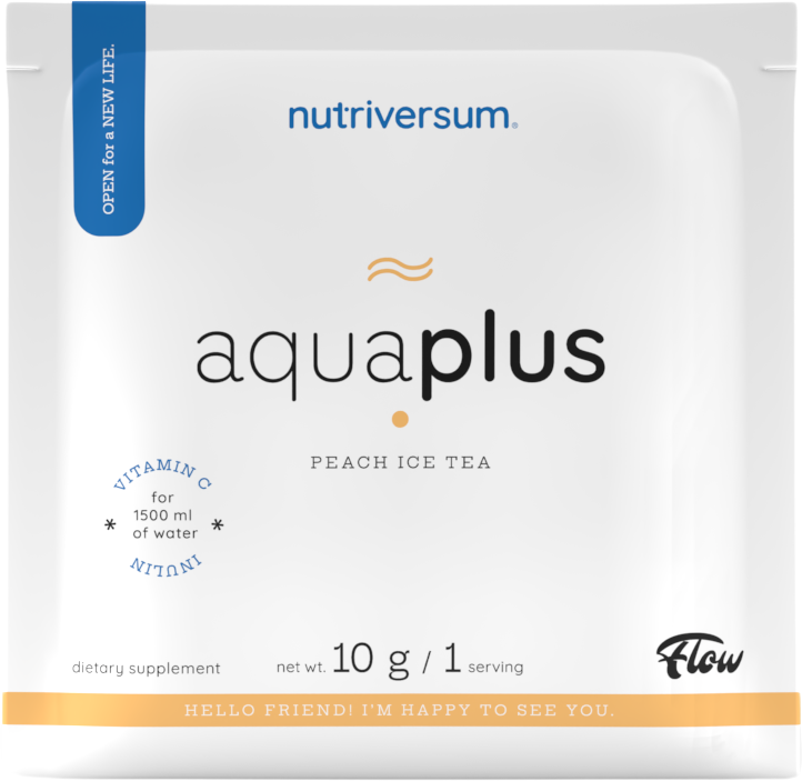 Aqua+ | Refreshing Drink Powder with Vitamin C and inulin - Студен чай праскова