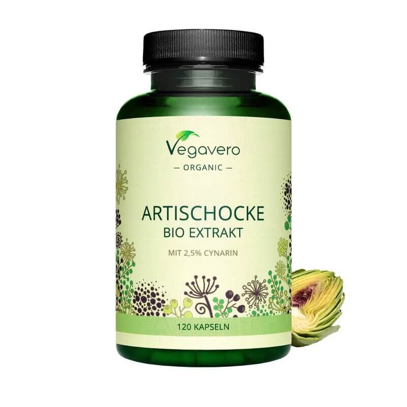 Artischocke Bio Extrakt/ БИО Артишок екстракт, 120 капсули, 100% Vegan Vegavero - BadiZdrav.BG