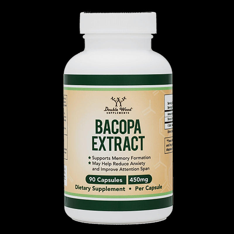 Bacopa extract/ Бакопа мониери, 450 mg, 90 капсули Double Wood - BadiZdrav.BG
