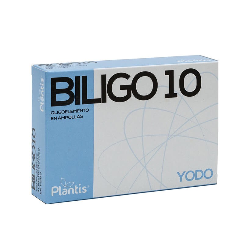 Йод (калиев йодид) – щитовидна жлеза и метаболизъм - Biligo 10 Yodo, 20 ампули за пиене