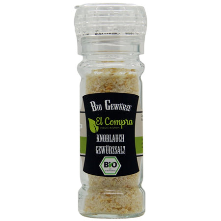 Bio Knoblauch Gewursalz - Био индийска сол с чесън, 65 g El Compra - BadiZdrav.BG