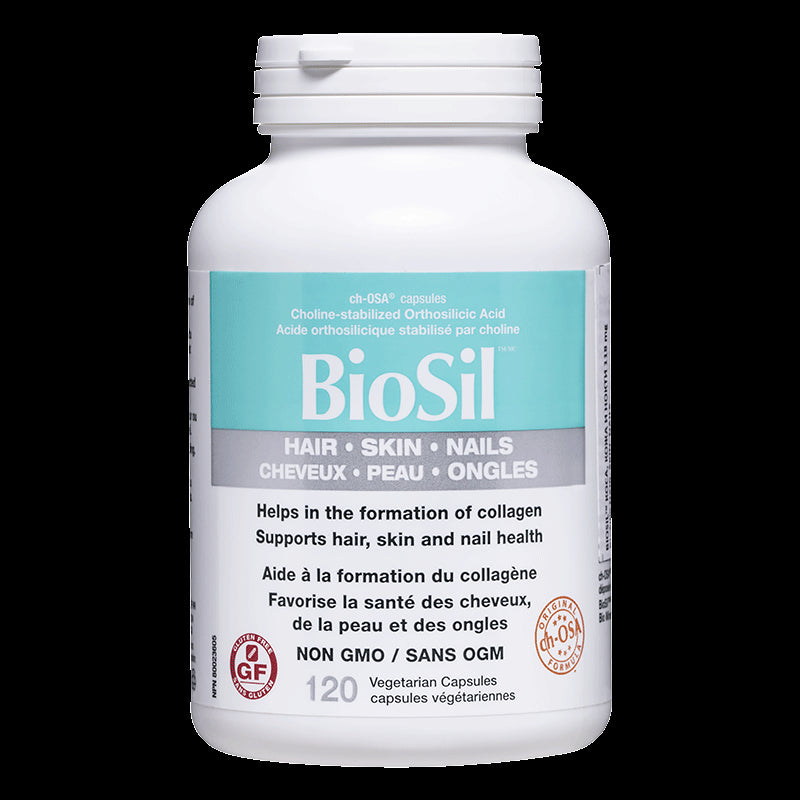 BioSil™ Hair, Skin & Nails/ Коса, кожа и нокти x 120 капсули Natural Factors - BadiZdrav.BG