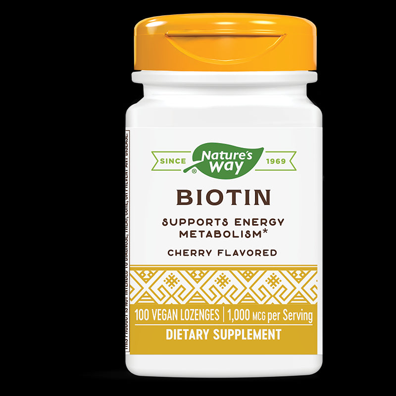 Biotin/ Биотин 1000 mcg x 100 таблетки за смучене Nature’s Way - BadiZdrav.BG