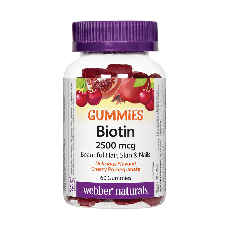 Biotin Gummies/ Биотин 2500 µg/ Коса, кожа, нокти, 60 желирани таблетки - BadiZdrav.BG