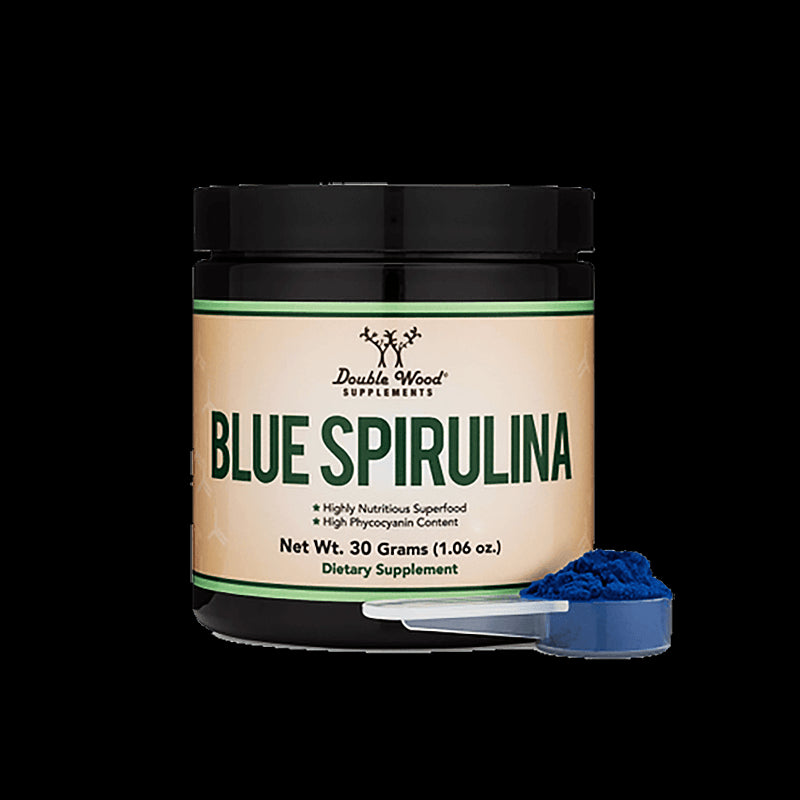Blue spirulina/ Синя спирулина/ Прах, 30 g Double Wood - BadiZdrav.BG