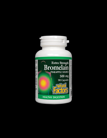 Bromelain/ Бромелаин 500 mg x 90 капсули Natural Factors - BadiZdrav.BG