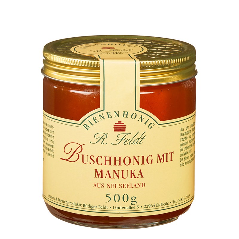 Buschhonig mit 40% Manuka Neuseeland - Мед от храстовидни растения с 40% Манука (от Нова Зеландия), 500 g - BadiZdrav.BG