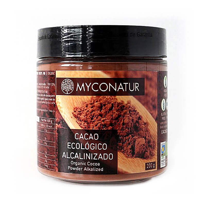 Cacao alcalinizado, Bio - Био алкализирано какао на прах, 200 g Myconatur - BadiZdrav.BG