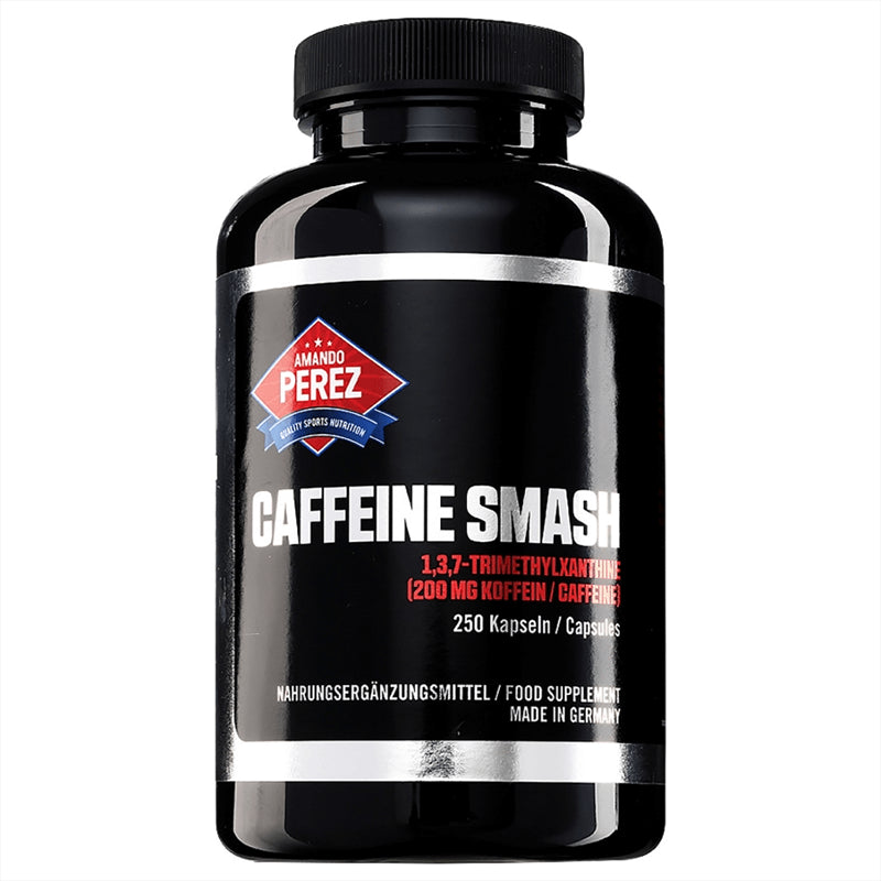 Caffeine Smash (1,3,7-Trimethylxanthine) / Кофеин, 200 mg, 250 капсули Vitabay - BadiZdrav.BG