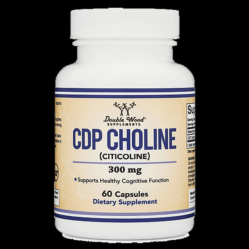 CDP Choline (Citicoline)/ Цитиколин, 300 mg, 60 капсули Double Wood - BadiZdrav.BG
