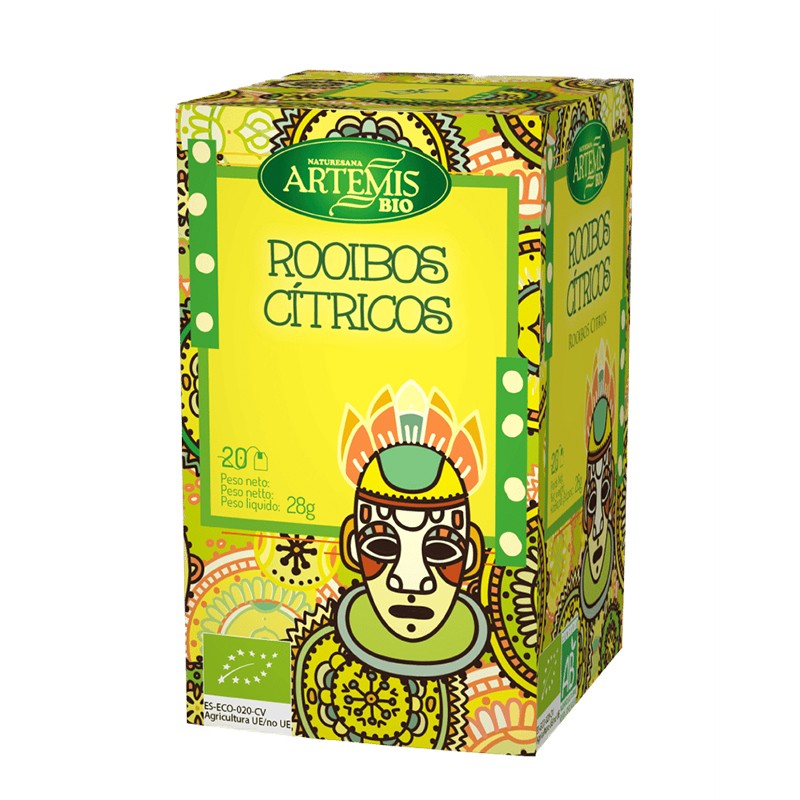 Чай Ройбос с цитруси, 20 филтърни пакетчета Herbes del Moli