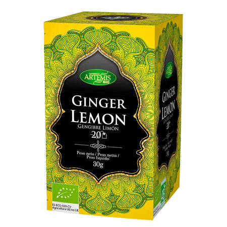 Чай с джинджифил и лимон БИО, 20 филтърни пакетчета