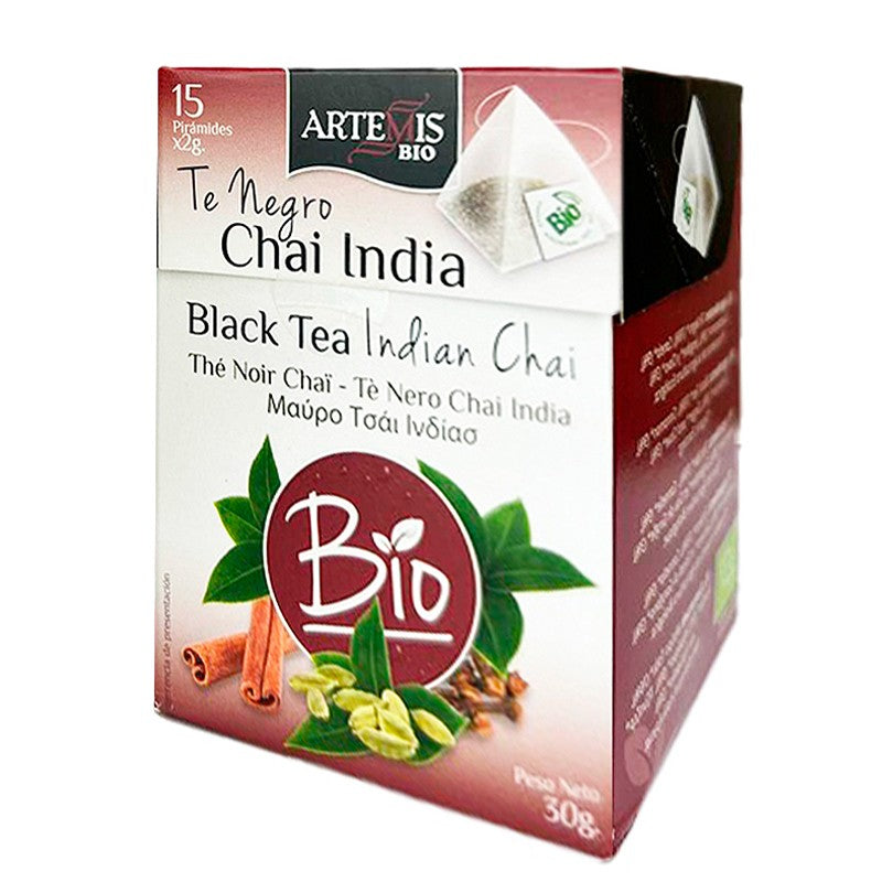 Черен чай Индия Био, 15 филтърни пакетчета