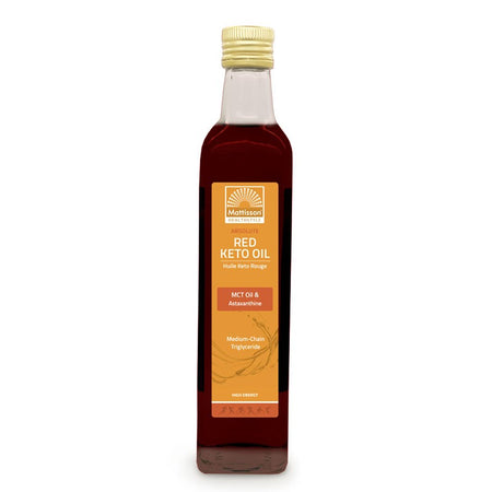 Червено кето масло - MCT масло & Астаксантин, 500 ml Mattisson Healthstyle - BadiZdrav.BG