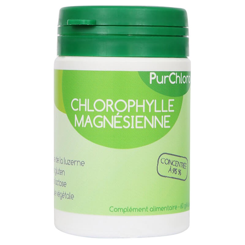 Chlorophylle Magnesienne / Хлорофил от люцерна, 60 софтгел капсули - BadiZdrav.BG