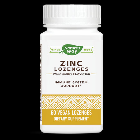 Zinc Lozenges/ Цинк с Ехинацея и Витамин С х 60 таблетки за смучене Nature’s Way - BadiZdrav.BG