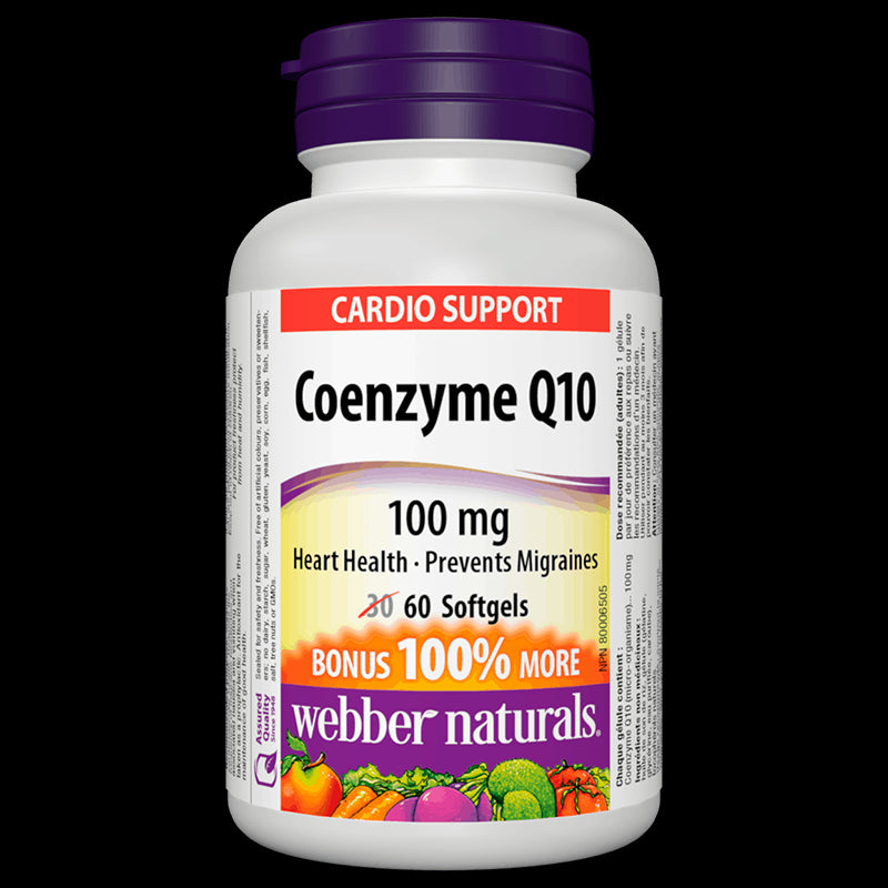 Coenzyme Q10 / Коензим Q10, 100 mg, 60 софтгел капсули - BadiZdrav.BG