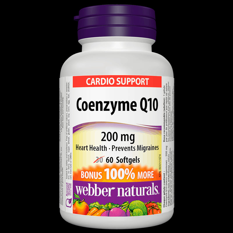 Coenzyme Q10 / Коензим Q10, 200 mg, 60 софтгел капсули - BadiZdrav.BG