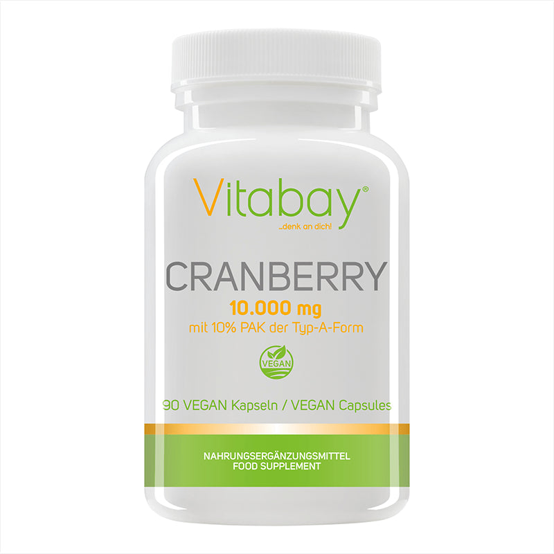 Cranberry Extrakt / Американска червена боровинка (екстракт, 10% проантоцианидини), 90 капсули Vitabay - BadiZdrav.BG