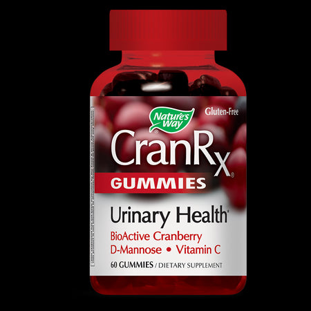 CranRx® Gummies Urinary Health / Грижа за уринарния тракт с Червена боровинка, Д-маноза и витамин С х 60 желирани таблетки Nature’s Way - BadiZdrav.BG
