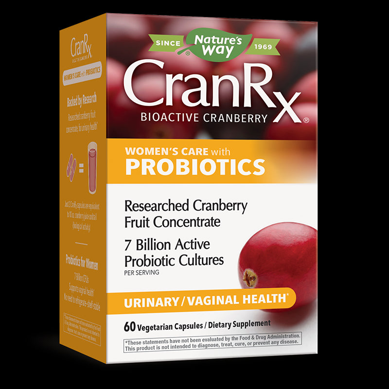 CranRx® Women`s Care with probiotics с червена боровинка + 7 млрд. акт. пробиотици х 60 капсули Nature’s Way - BadiZdrav.BG